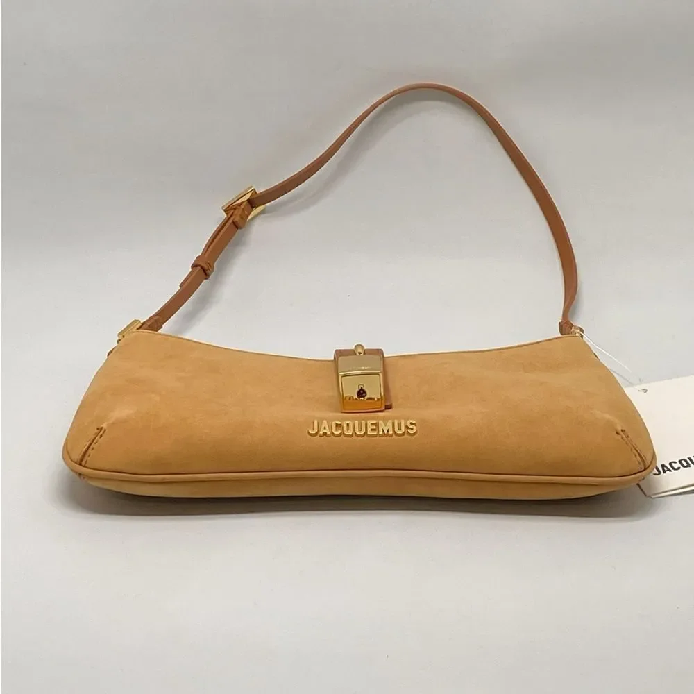 Jacquemus Le Bisou Cadenas Suede Shoulder Bag - Picture 6 of 15